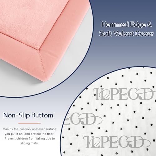 Baby Play Mat for Floor Nursery Rug Muscle Mat Area Rug Playroom Rug 47"x47" Playpen Mat Elastic Foam 1.3" Thick Crawling Mat for Babies