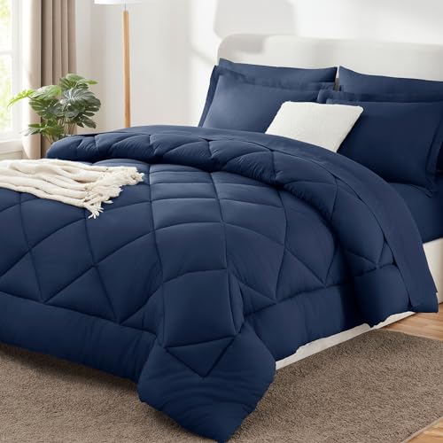 Oversized King Size Comforter Set Navy