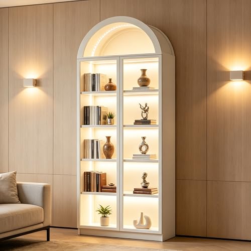 Wooden Curio Cabinet with Acrylic Glass Door