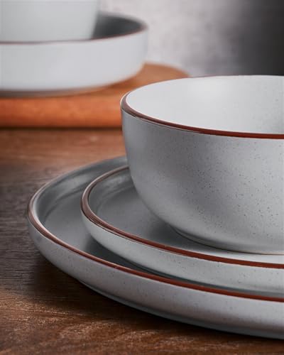 Mercury 16 Piece Stoneware Plates and Bowls