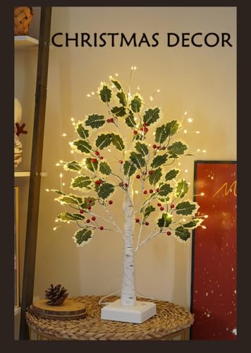 2FT Fairy Lights Birch Tree 72 LED Tree Lamp with Timer for Easter Christmas Decorations Light Spirit USB or Battery Powered Branch Lighted Trees Indoor Outdoor