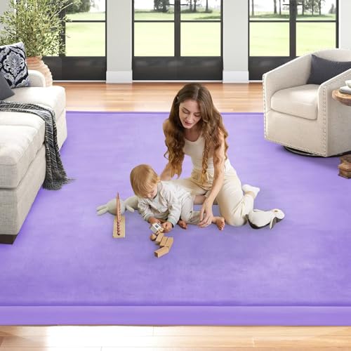 Baby Play Mat for Floor Nursery Muscle Area Rug Playroom Rug 59"x71" Elastic Foam 1.3" Thick Crawling Mat for Babies