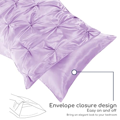 Satin King Size Comforter Set Lilac