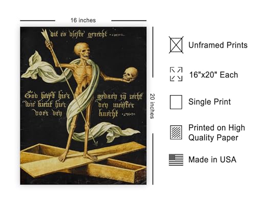 Vintage Allegory of Life and Death Poster