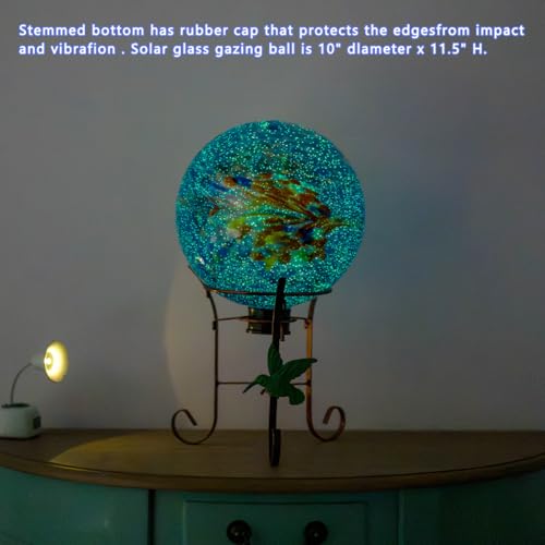 10" Diameter Garden Gazing Balls with Metal Stand for Garden