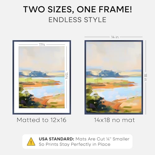 14x18 Blue Picture Frame (2 Count)