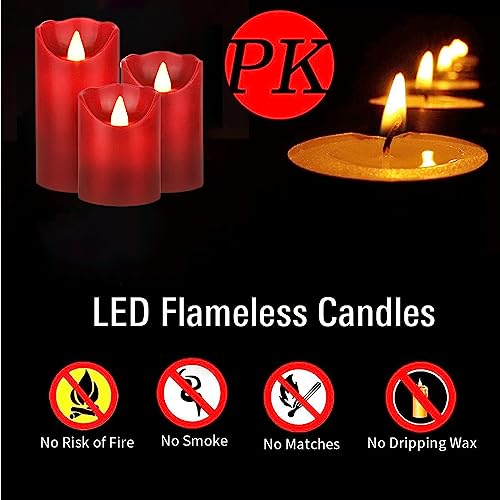 Flameless LED Candles Battery Operated (3 Count)