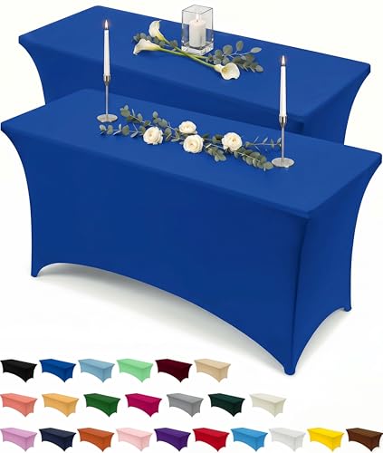 Spandex Table Cloth 2 Pack [6FT (2 Count)