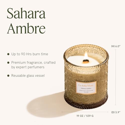 Sahara Amber Scented Candles for Home (19 Ounce)