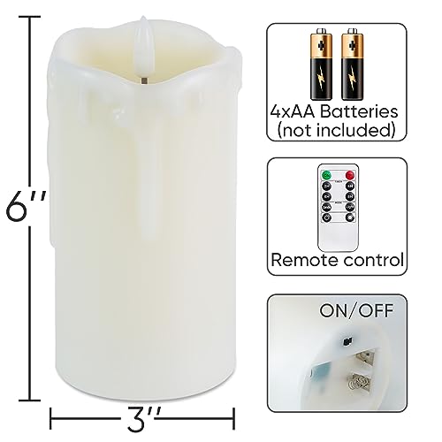 Dripping Wax Flameless Candles (2 Count)