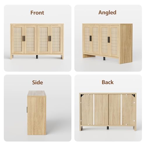 Rattan Buffet Cabinet with Storage