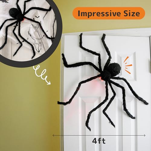 Halloween Spider with Light Up Eyes