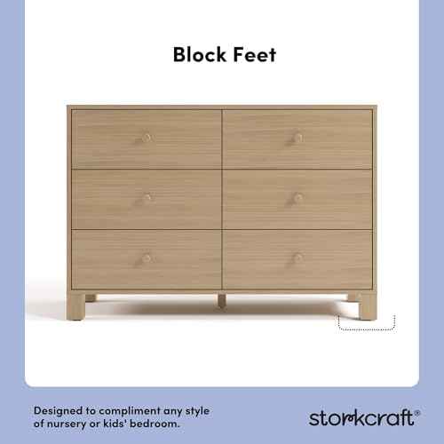 California 6 Drawer Double Dresser