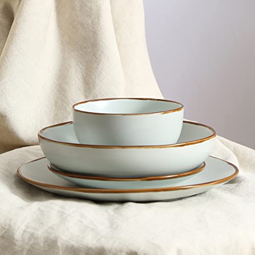 Brasa Stoneware 16 Piece Modern Dinnerware Set