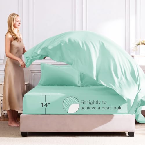 King Size Comforter Set Mint Green