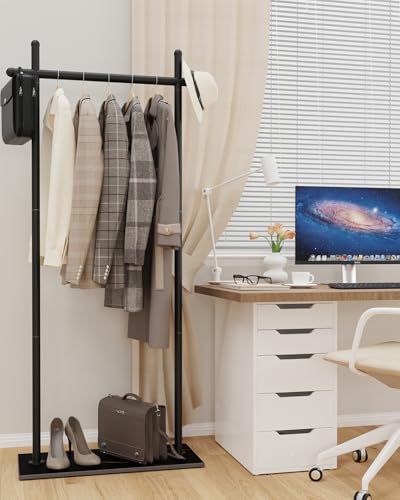 Coat Racks Freestanding with Natural Rock Base
