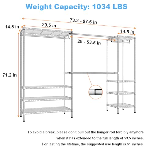 E11 Heavy Duty Garment Rack