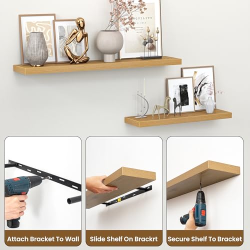 55 Inch Floating Shelves for Wall (2 Count)