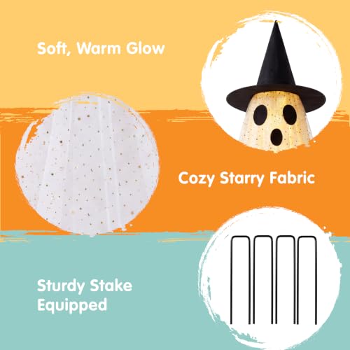 2 Packs 47'' Halloween Decorations Outdoor Standing Ghost