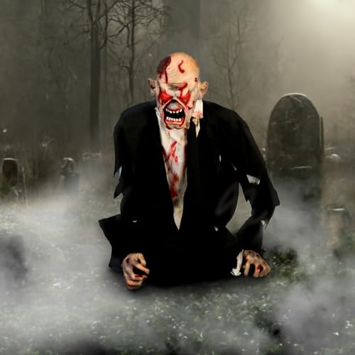 5.2 Ft. Damien Zombie Animatronic by Tekky (35" Animated Damien)