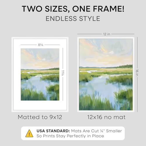 12x16 White Picture Frame