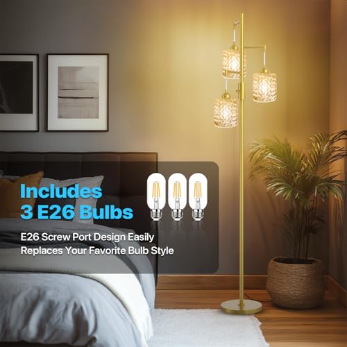 Gold Floor Lamp for Living Room