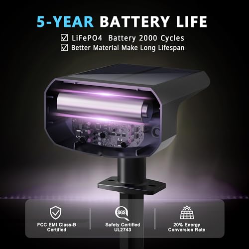 Solar Spot Lights Outdoor Waterproof (6 Count)