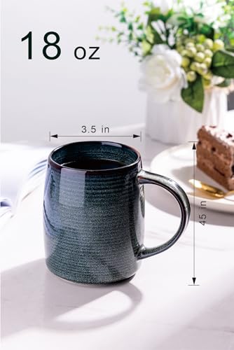 Large Coffee Mugs Set of 6 (6 Count)