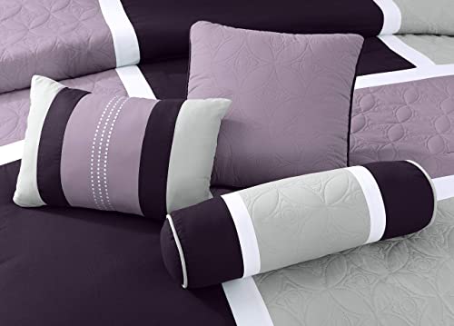 Upland 7 Piece Quilted Patchwork Comforter Set
