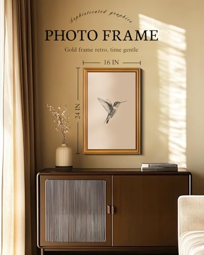 Vintage Gold Framed Wall Art for Living Room