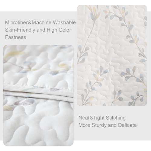 Reversible Boho Quilts Queen Size White