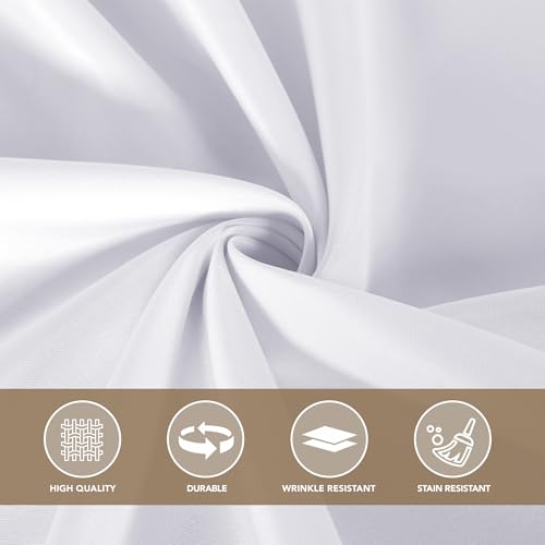 White Table Cloths Rectangular (8 Count)