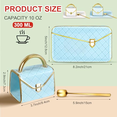2 Sets Coffee Mug Elegant Handbag Shaped Cup