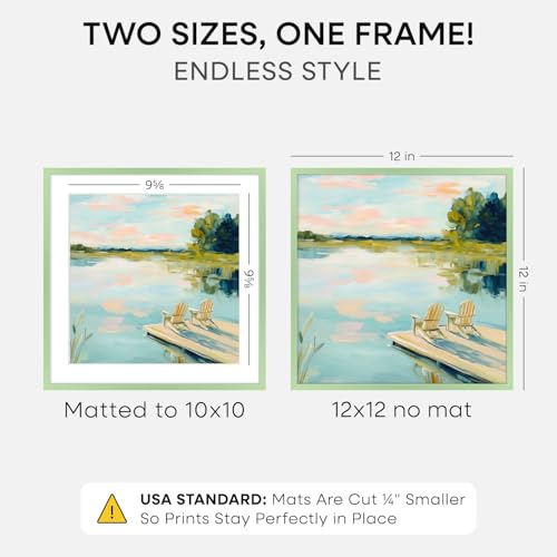 12x12 Green Picture Frame