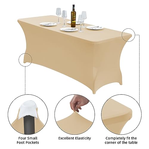 6FT Stretch Spandex Fitted Tablecloth