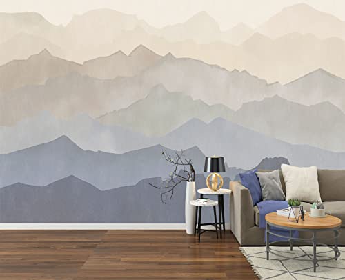 Oil Painting Peaks wall Mural Wallpaper for Bedroom 103" x 69" (49 Sq Ft)