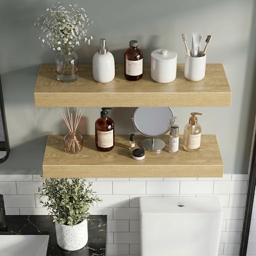 12 Inch Floating Shelves Wall Mounted for Display (2 Count)