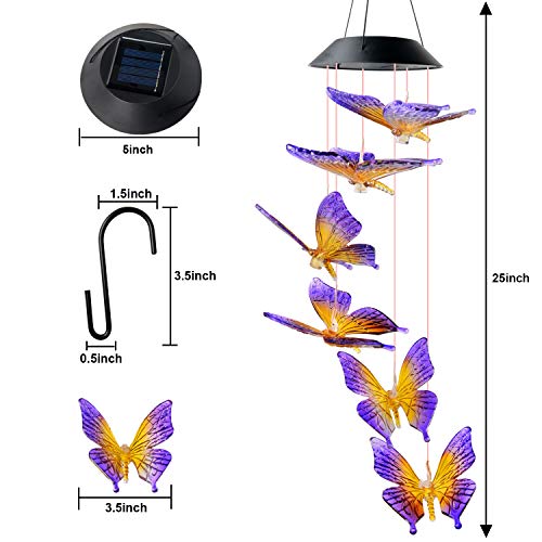 Colorful Butterfly Solar Lights for Outside