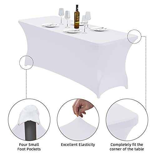 6FT Stretch Spandex Fitted Tablecloth