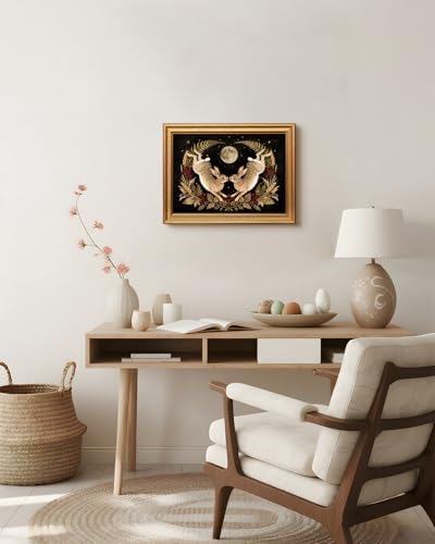 Vintage Gold Framed Wall Art for Living Room