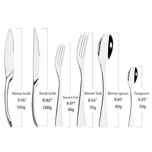 24 Piece Silver Flatware (12.49 Count)