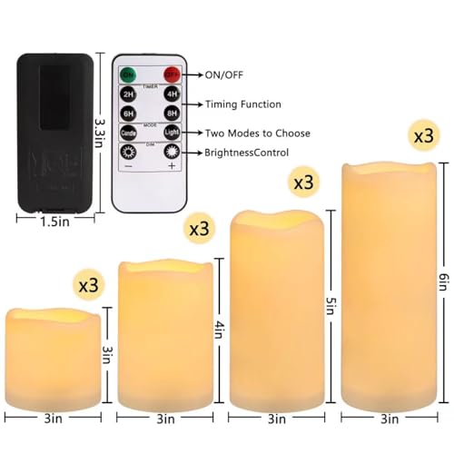 Flameless Battery Operated Outdoor Waterproof Set of 12 (12 Count)