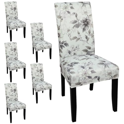 Pattern Chair Covers for Dining Room Set of 6