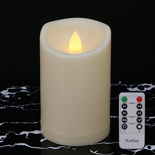 3" x 5" Flameless Candles Outdoor Battery Operated Candles with Remote and Timer