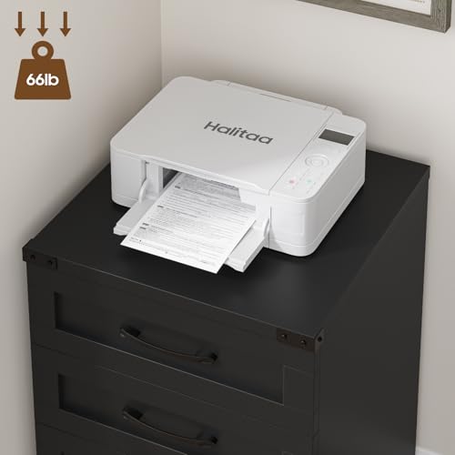Farmhouse 3 Drawer Small File Cabinet with Wheels
