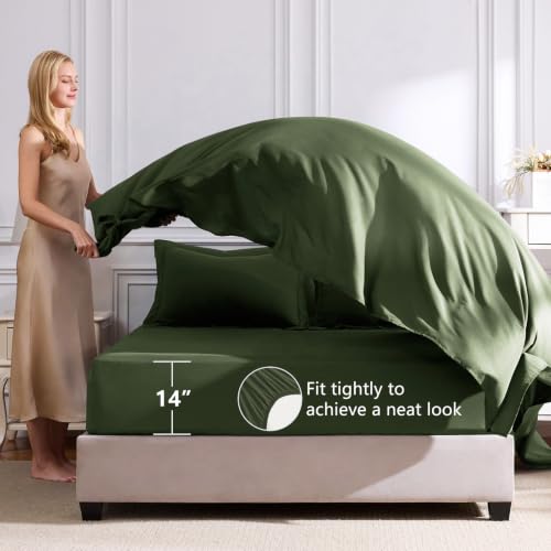 Queen Comforter Set Olive Green