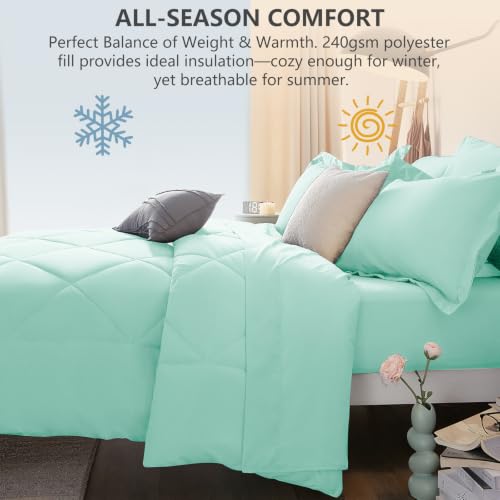Full Size Comforter Sets Mint Green