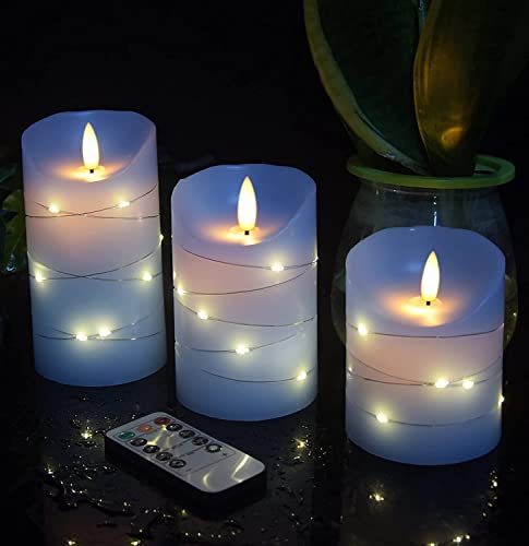 Sky Blue LED Flameless Candle (3 Count)