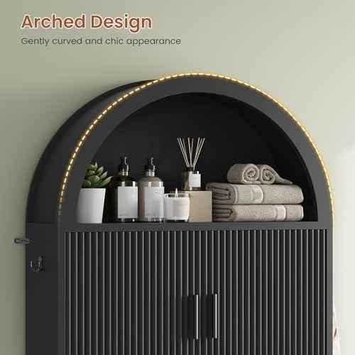Arched Over The Toilet Storage Cabinet