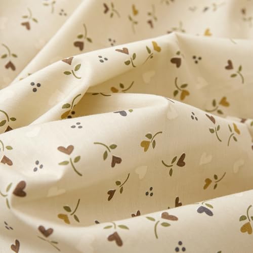 Vintage Botanical Floral Comforter Set Full Size with 2 Pillowcases